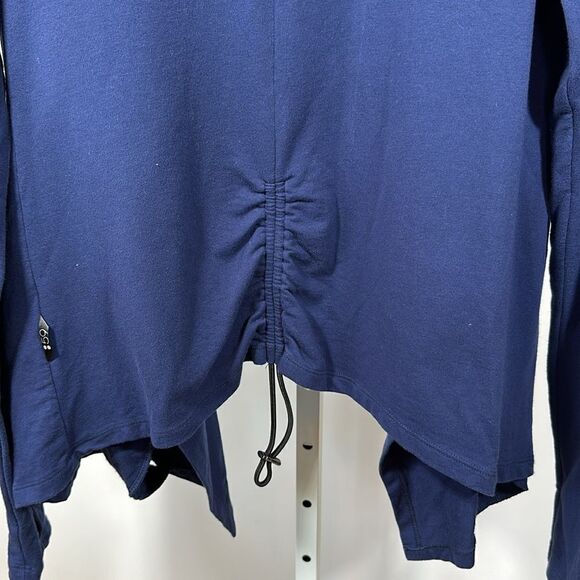 SPLITS59 Women's Draped Open Front Cardigan Jacket Blue Size Medium - Picture 8 of 11